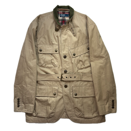 Polo Ralph Lauren Beige Norfolk Belted Safari Utility Jacket - XL