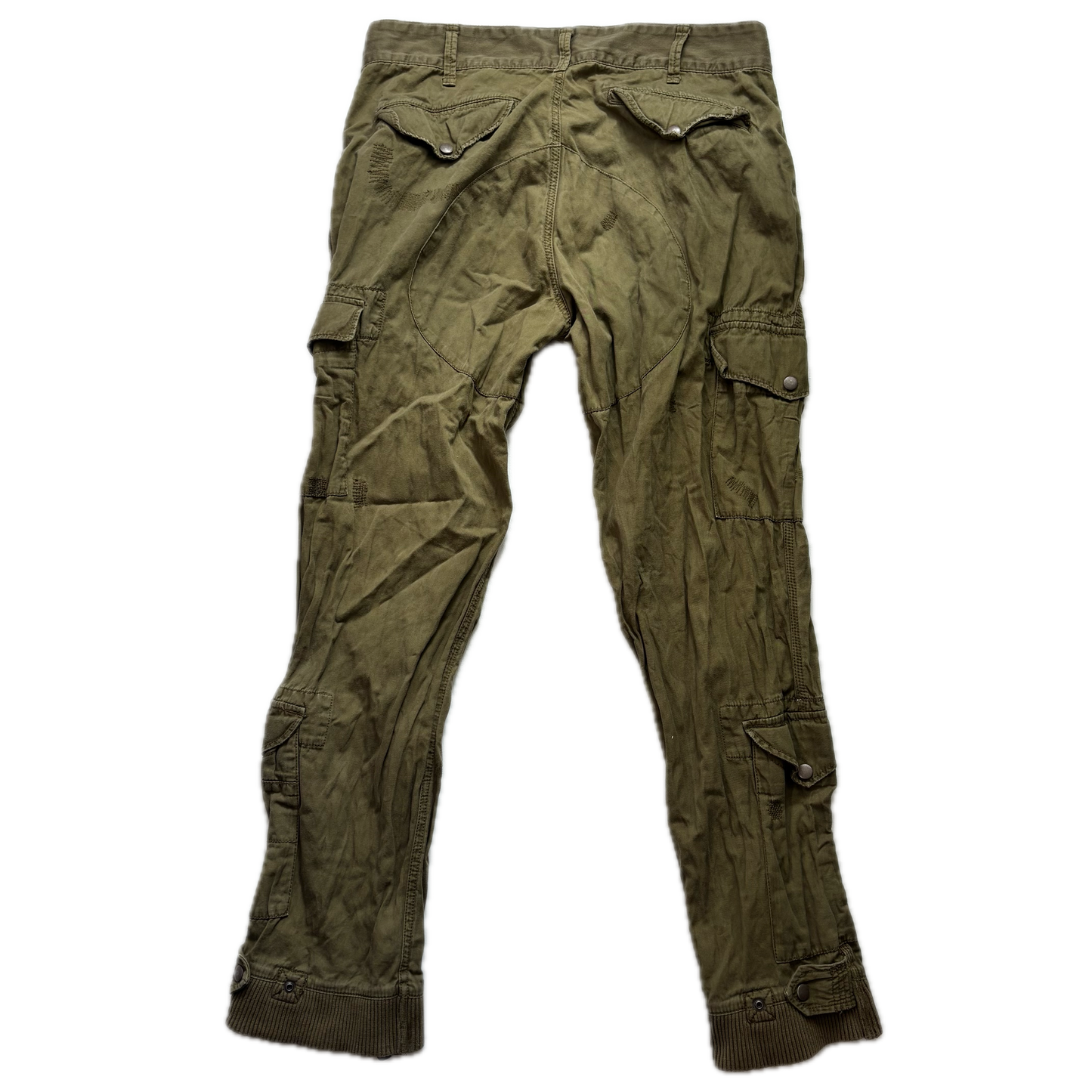 Polo Ralph Lauren Olive Green Cargo Trouser Utility Pants - 36x32