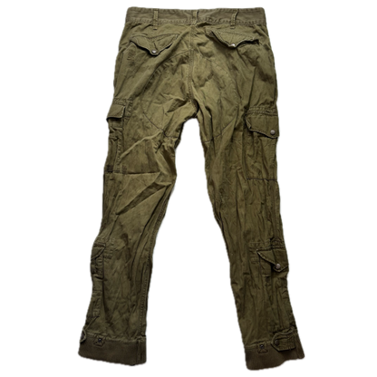 Polo Ralph Lauren Olive Green Cargo Trouser Utility Pants - 36x32