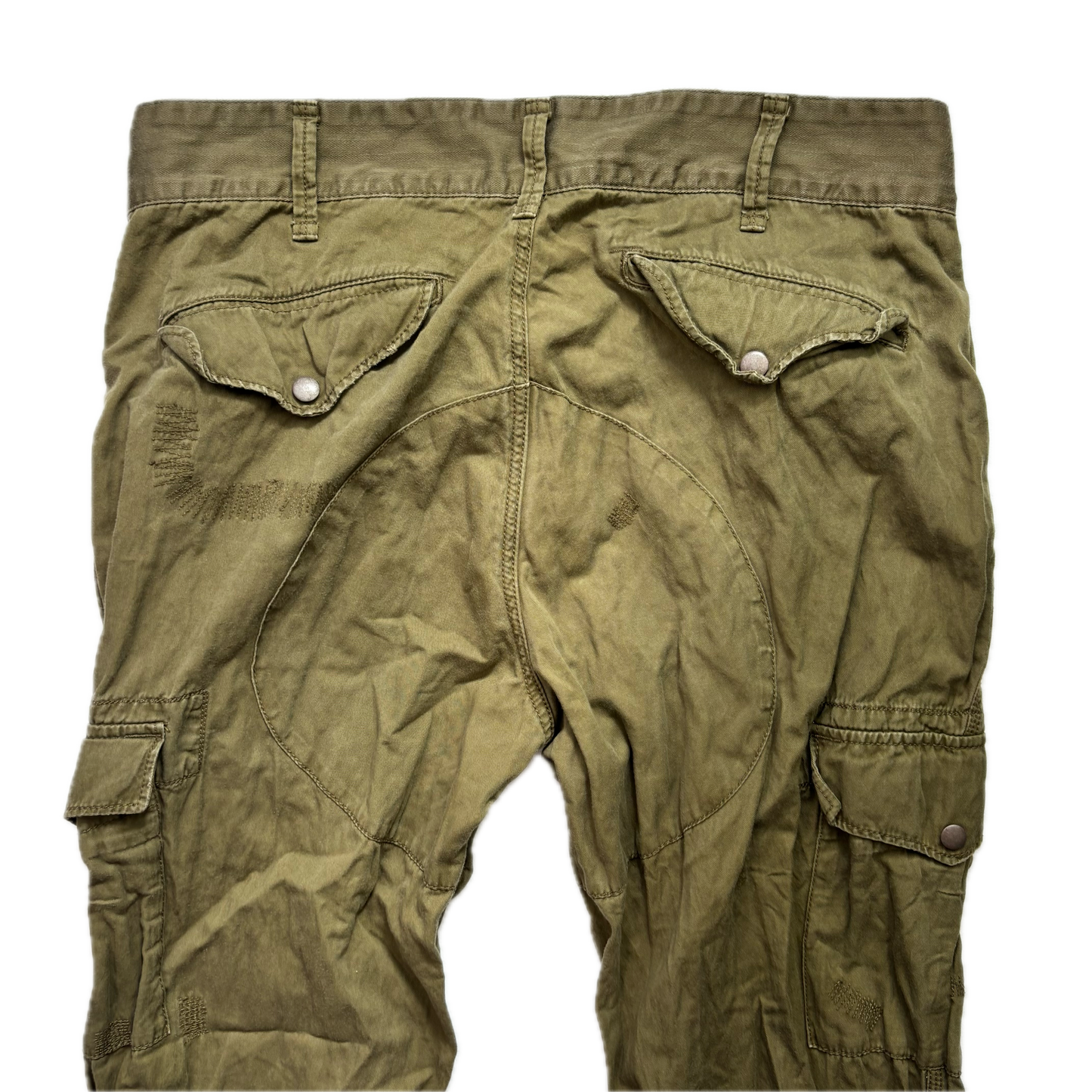 Polo Ralph Lauren Olive Green Cargo Trouser Utility Pants - 36x32
