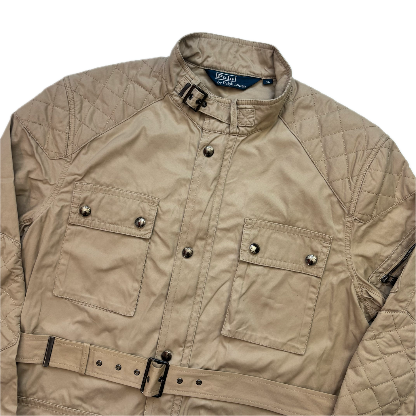 Polo Ralph Lauren Belted Beige Safari Jacket - XL