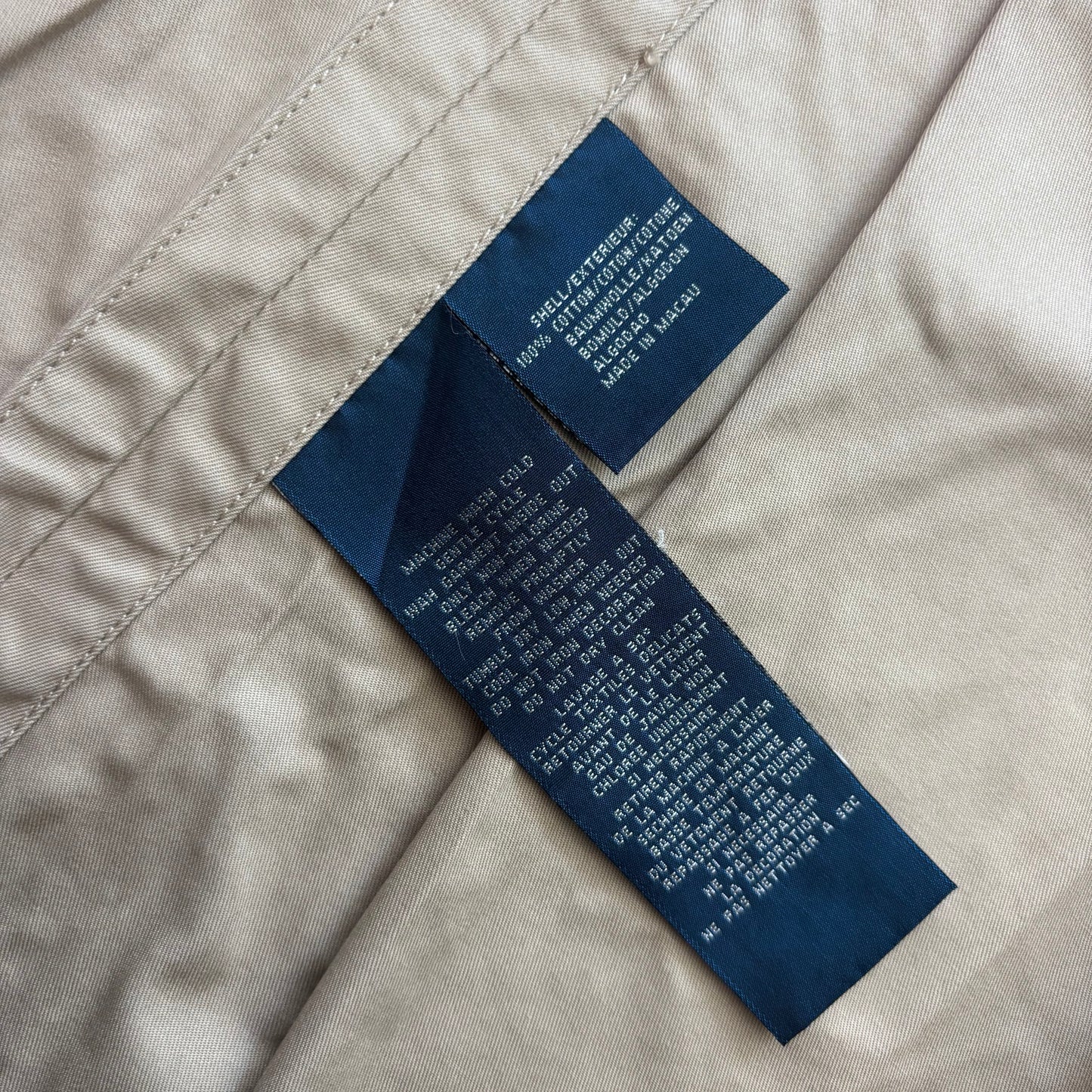 Polo Ralph Lauren Belted Beige Safari Jacket - XL
