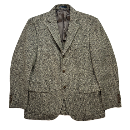 Polo Ralph Lauren Grey Herringbone Blazer (Wool) - 42R