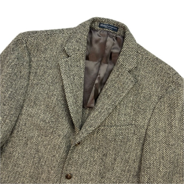 Polo Ralph Lauren Grey Herringbone Blazer (Wool) - 42R