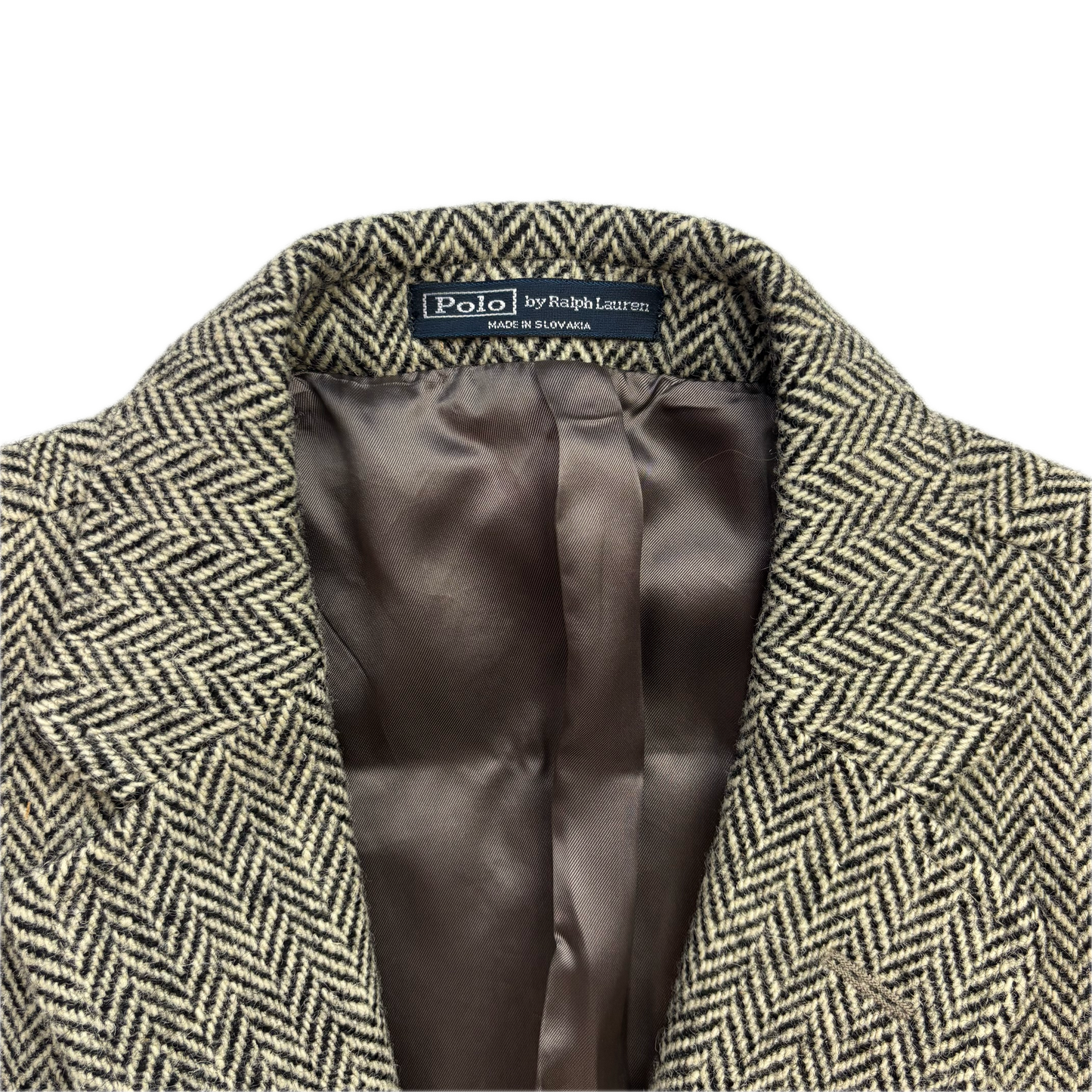 Polo Ralph Lauren Grey Herringbone Blazer (Wool) - 42R