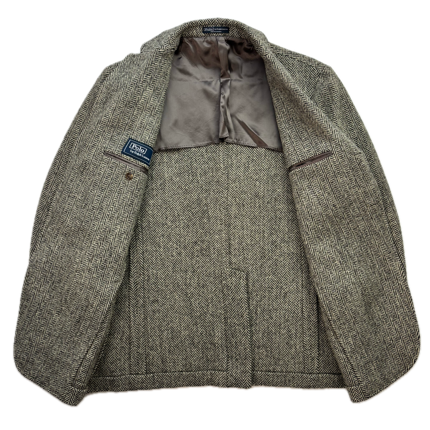 Polo Ralph Lauren Grey Herringbone Blazer (Wool) - 42R