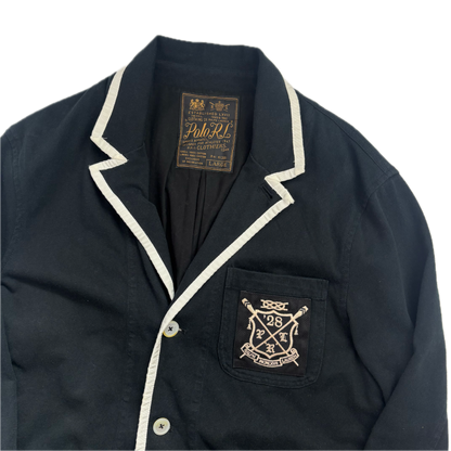 Black Rowing Crest Sports Jacket Blazer - L