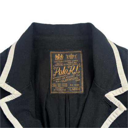 Black Rowing Crest Sports Jacket Blazer - L