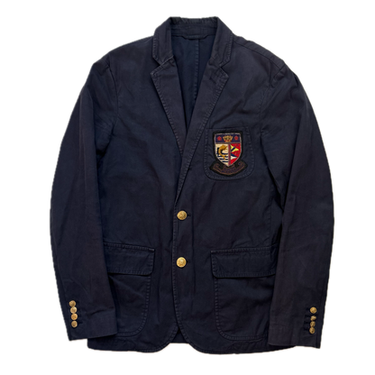 Polo Ralph Lauren Navy Crest Blazer Sports Jacket - 38R