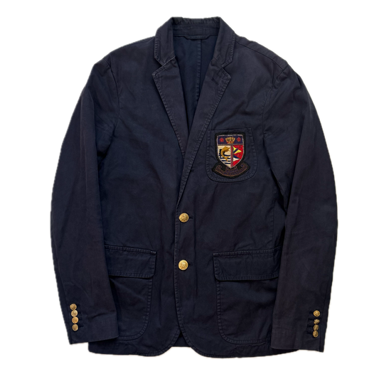 Polo Ralph Lauren Navy Crest Blazer Sports Jacket - 38R
