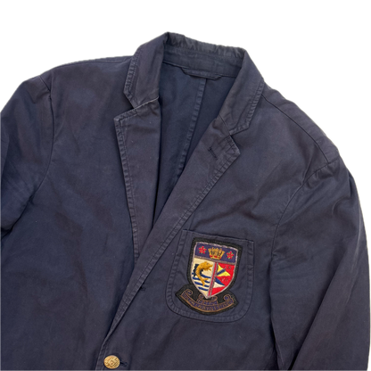 Polo Ralph Lauren Navy Crest Blazer Sports Jacket - 38R
