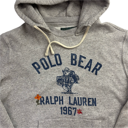 Ralph Lauren Polo Country Grey Bear Hoodie - M
