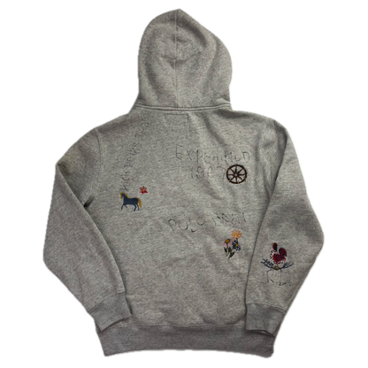 Ralph Lauren Polo Country Grey Bear Hoodie - M