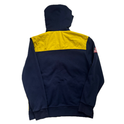 Ralph Lauren Polo Hi-Tech Hybrid Navy Yellow Hoodie - M