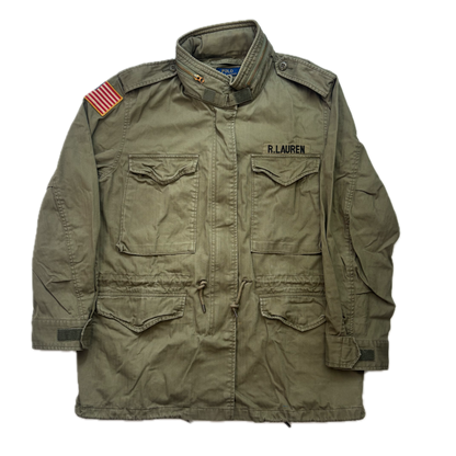 Polo Ralph Lauren Green Army Military Field Jacket - XL