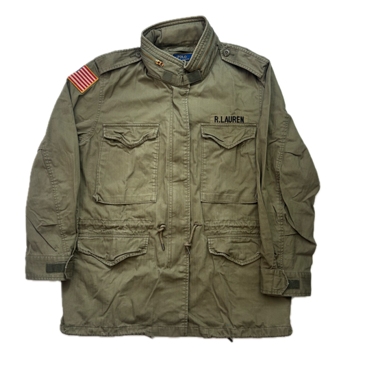 Polo Ralph Lauren Green Army Military Field Jacket - XL