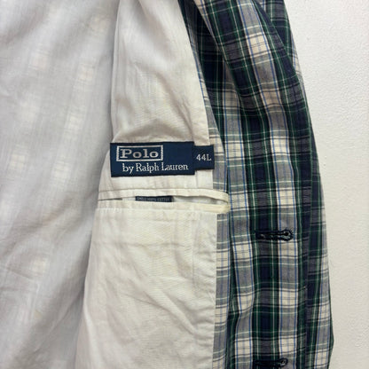 Polo Ralph Lauren Madras Plaid Blazer Sports Jacket (Cotton) -44L