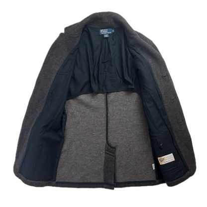 Polo Ralph Lauren Dark Grey Herringbone Blazer (Wool) - M