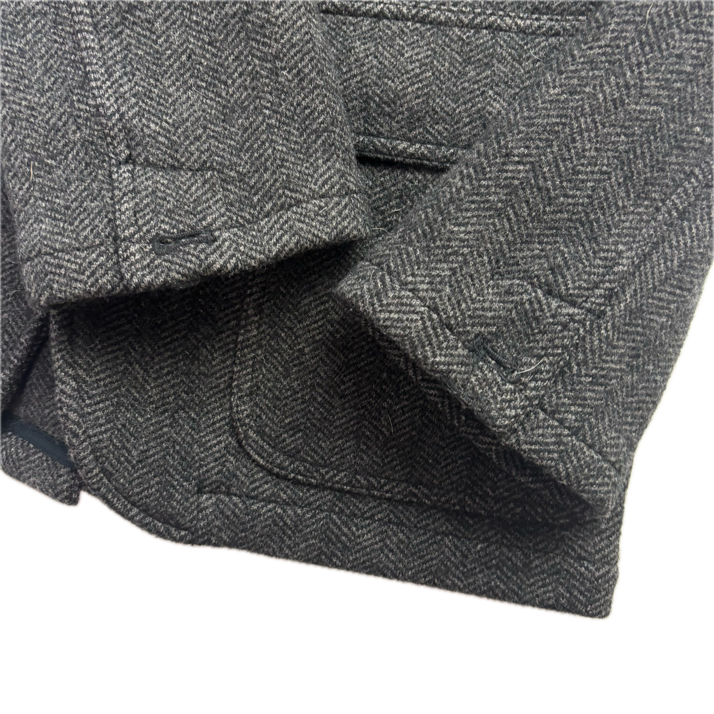 Polo Ralph Lauren Dark Grey Herringbone Blazer (Wool) - M