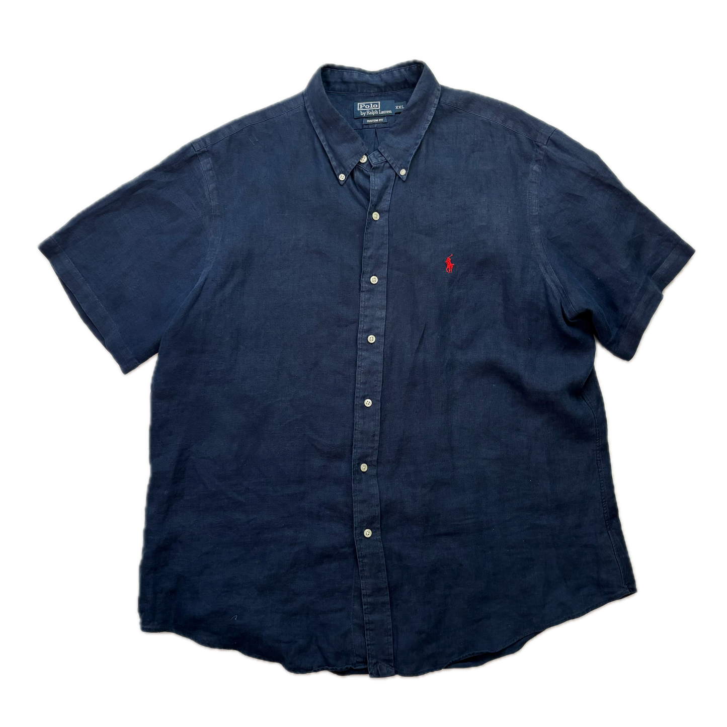 Polo Ralph Lauren Navy Blue Linen Shirt - XXL
