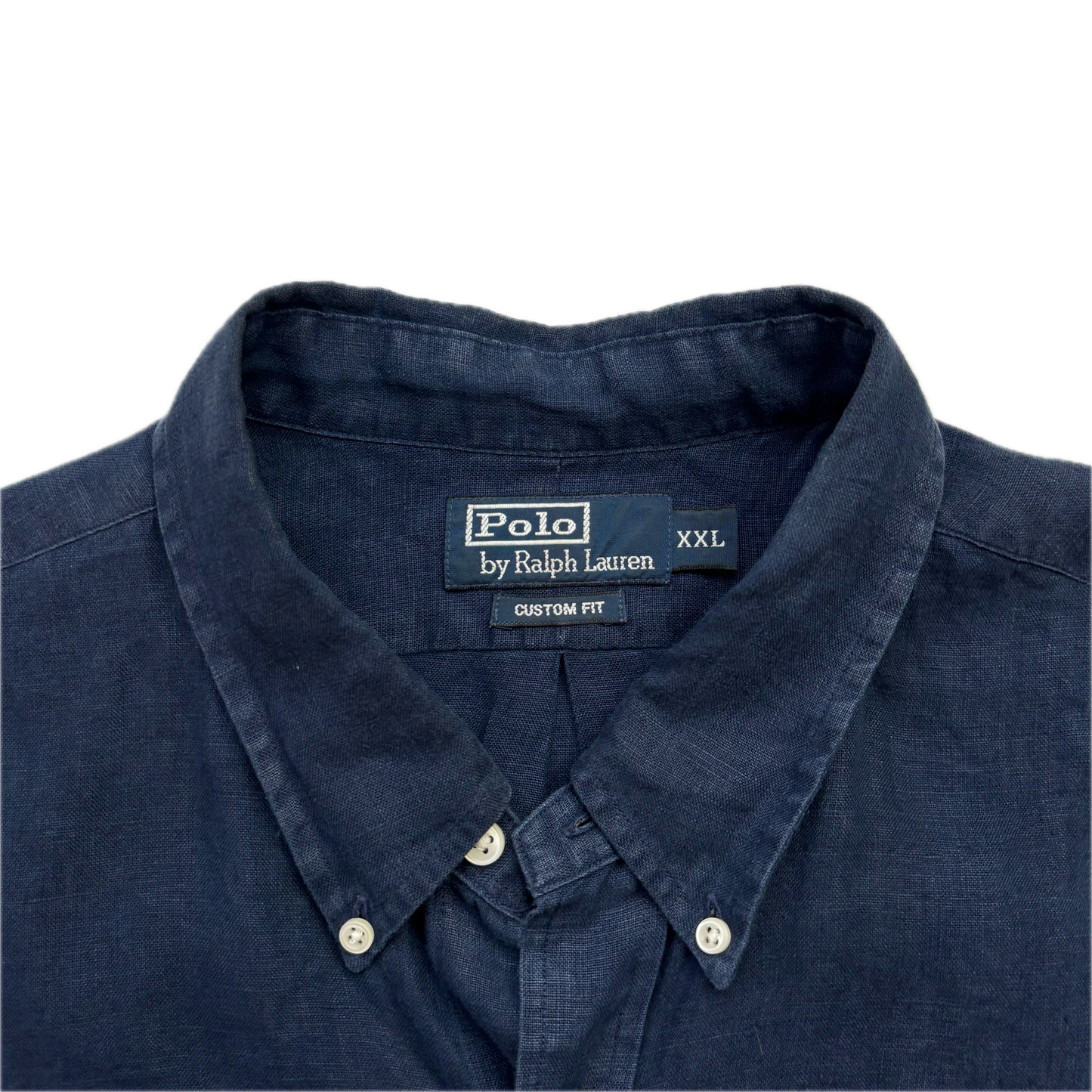 Polo Ralph Lauren Navy Blue Linen Shirt - XXL