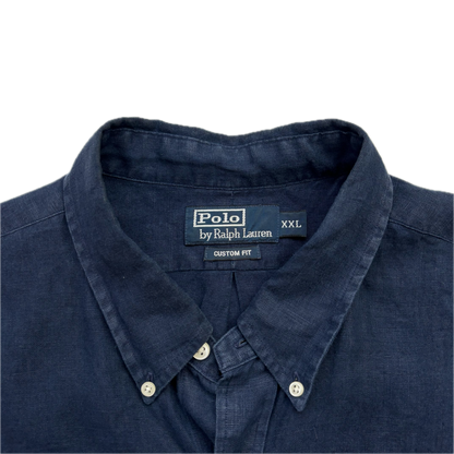 Polo Ralph Lauren Navy Blue Linen Shirt - XXL