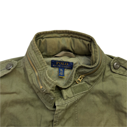 Polo Ralph Lauren Green Military Army Patches Field Parka Jacket  - XXL