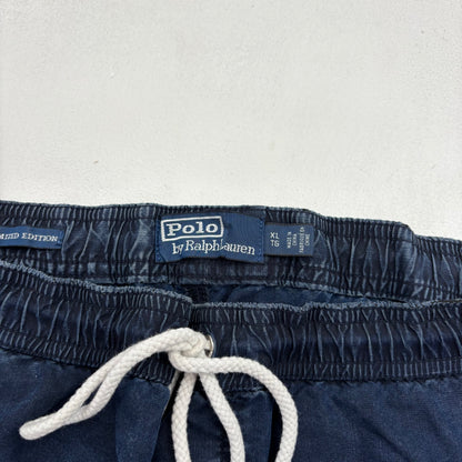 Polo Ralph Lauren Navy P Wing 1992 Stadium Tear Away Track Pants Retro - XL
