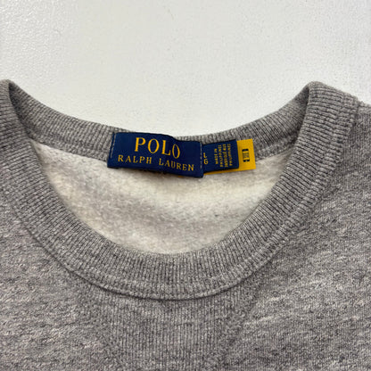 Polo Ralph Lauren Grey Bulldog Collegiate Patches PRLFC Sweatshirt - L