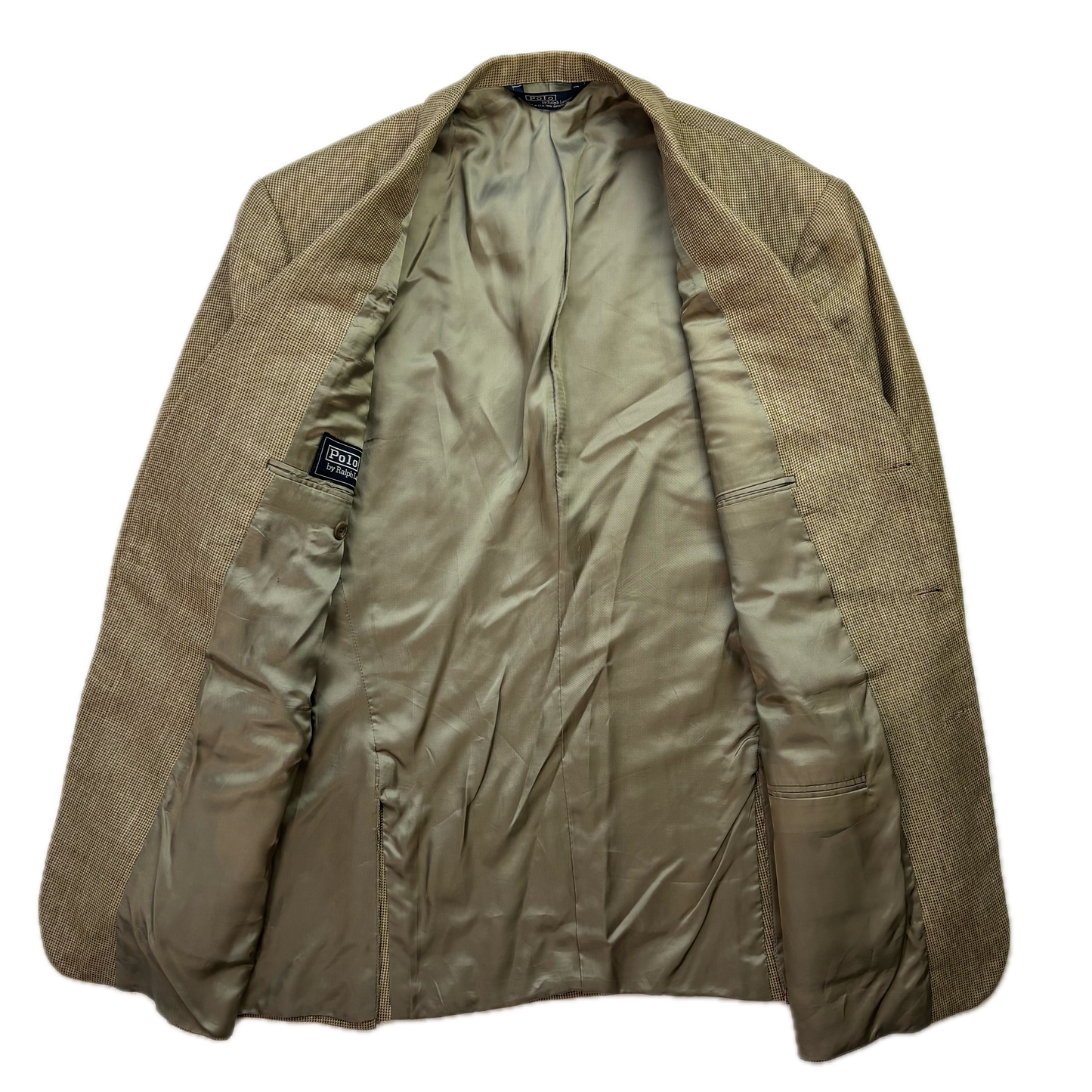 Polo Ralph Lauren Green Barleycorn Tweed Blazer Sports Coat (Silk Linen Wool) - 43R