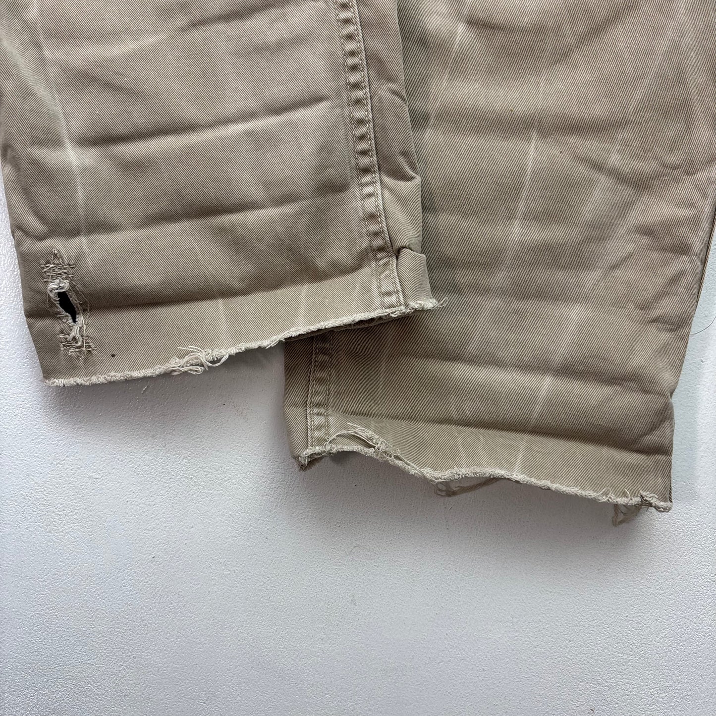 Polo Ralph Lauren Patchwork Distressed Beige Chinos - 33x34
