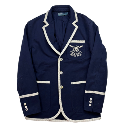 Polo Ralph Lauren Navy Rowing Crest Sports Jacket Blazer - S