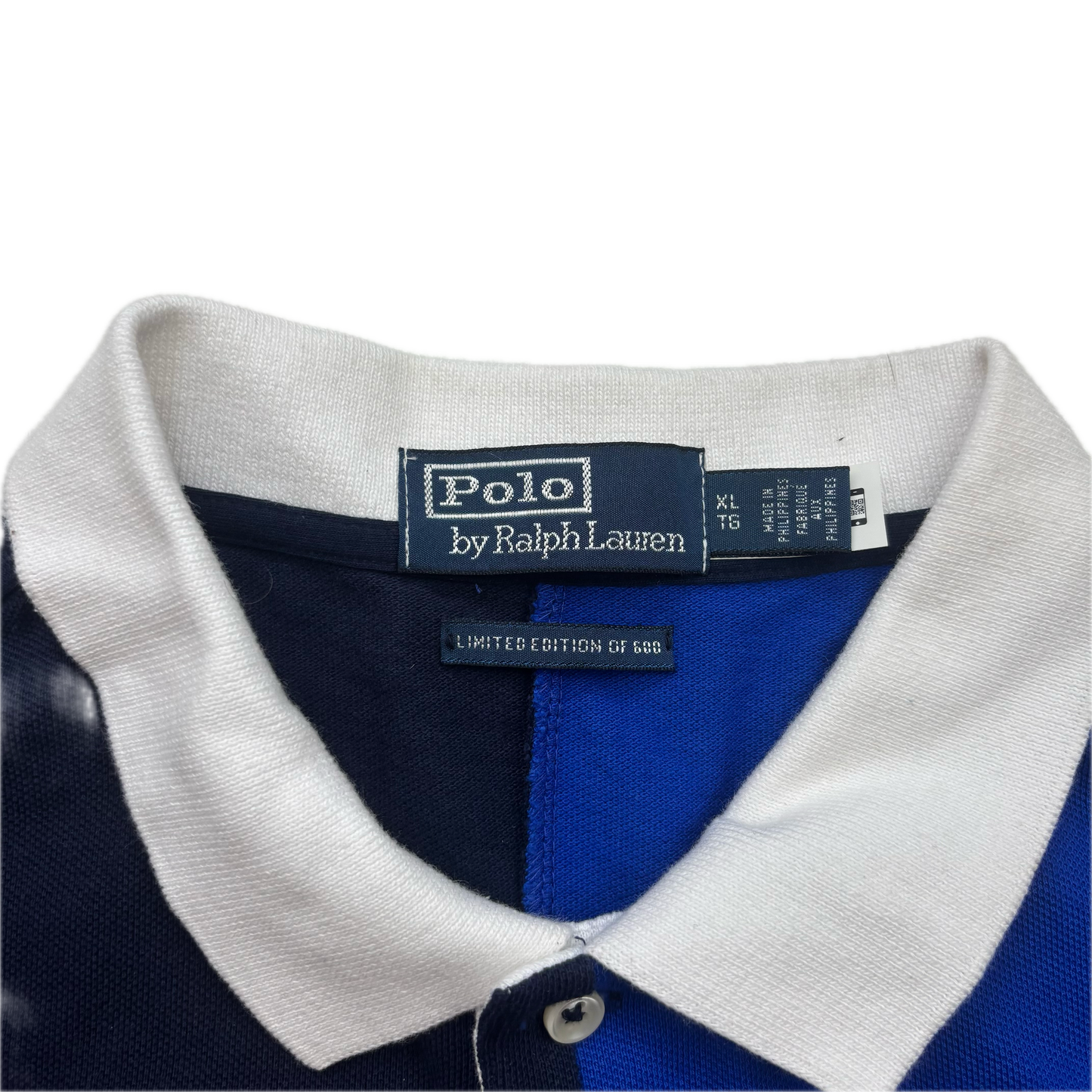 Polo Ralph Lauren Navy Blue Tokyo Stadium Polo Shirt Retro 1992 - XL
