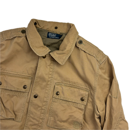Polo Ralph Lauren Beige Tan Utility Jacket Military - L
