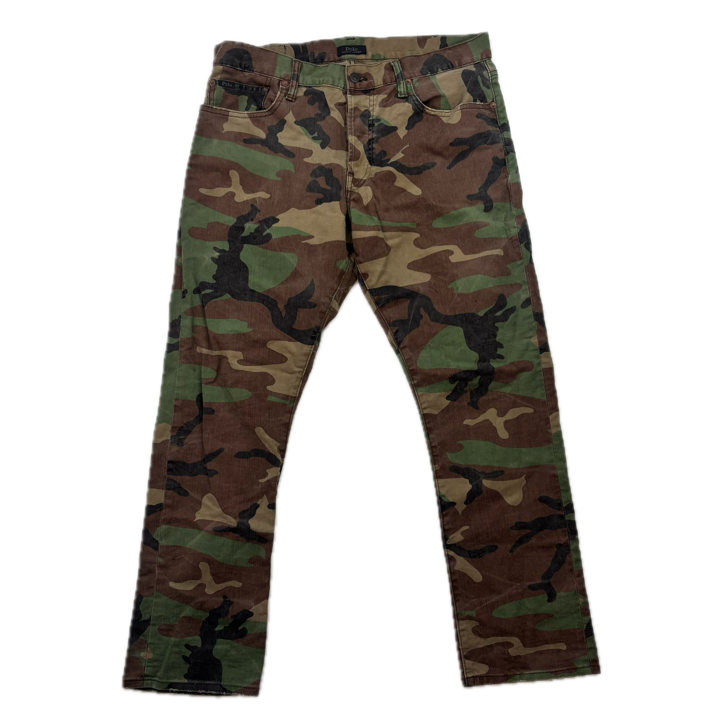 Polo Ralph Lauren Varick Slim Straight Camouflage Camo Jeans - 34x30