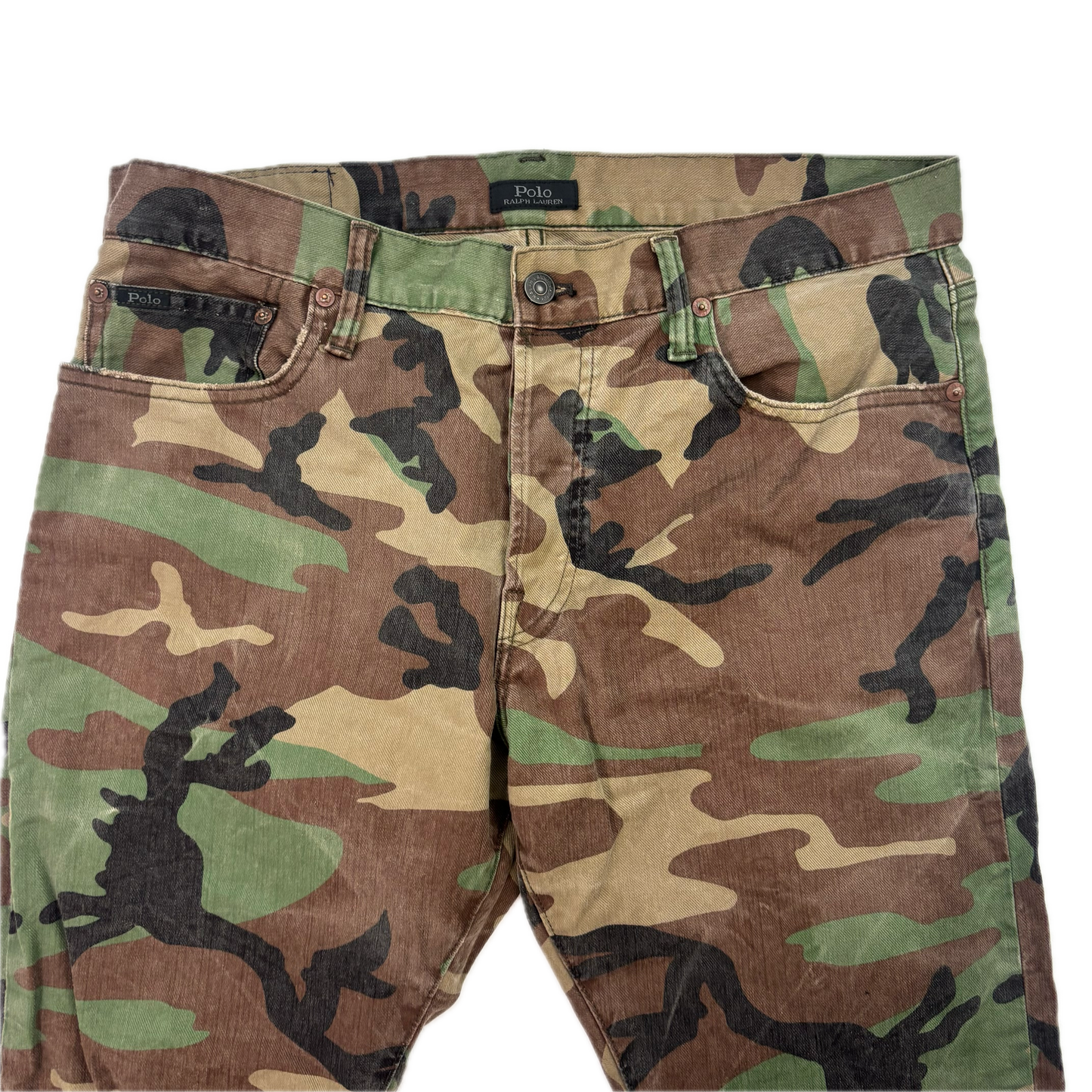 Polo Ralph Lauren Varick Slim Straight Camouflage Camo Jeans - 34x30
