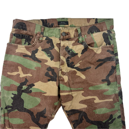 Polo Ralph Lauren Varick Slim Straight Camouflage Camo Jeans - 34x30