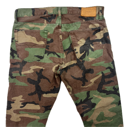 Polo Ralph Lauren Varick Slim Straight Camouflage Camo Jeans - 34x30