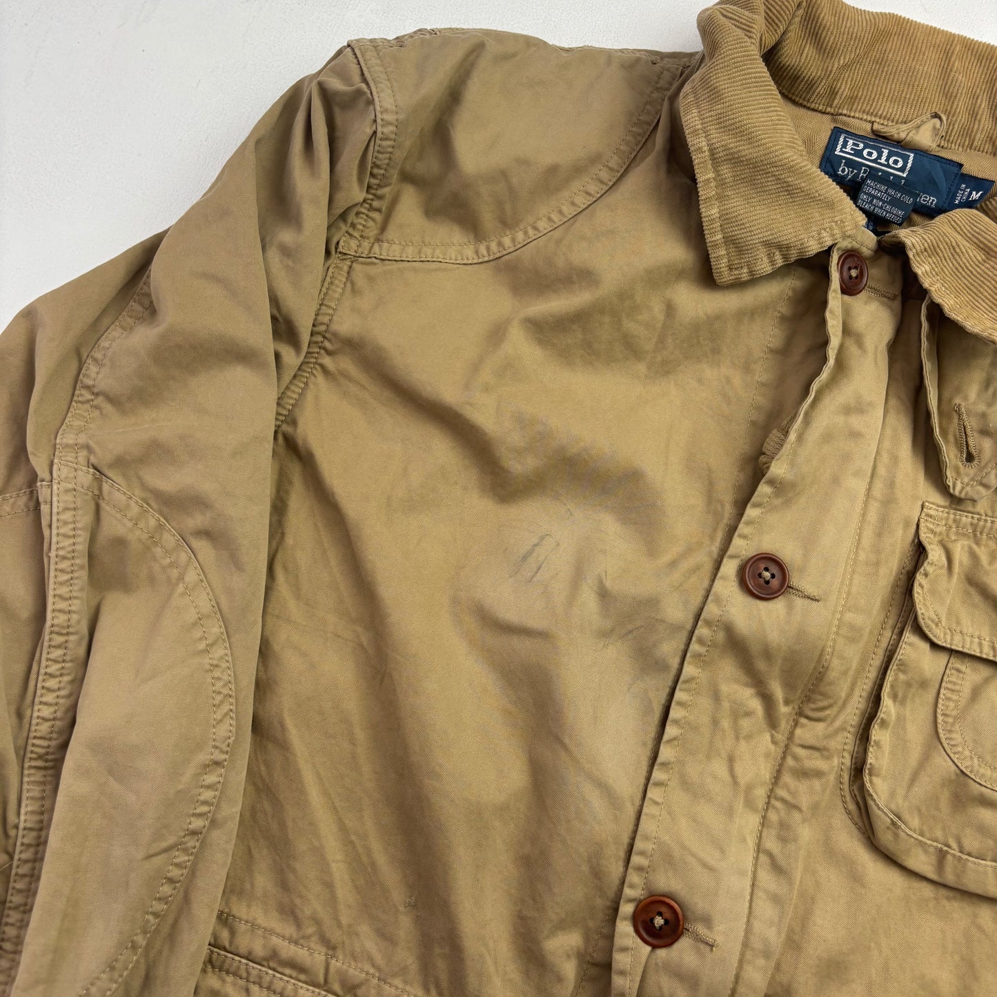Polo Ralph Lauren Tan Barn Chore Jacket Hooded - M