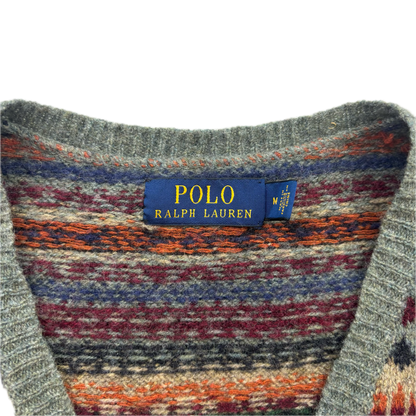 Polo Ralph Lauren Green Fairisle Vest (Lambswool) - M