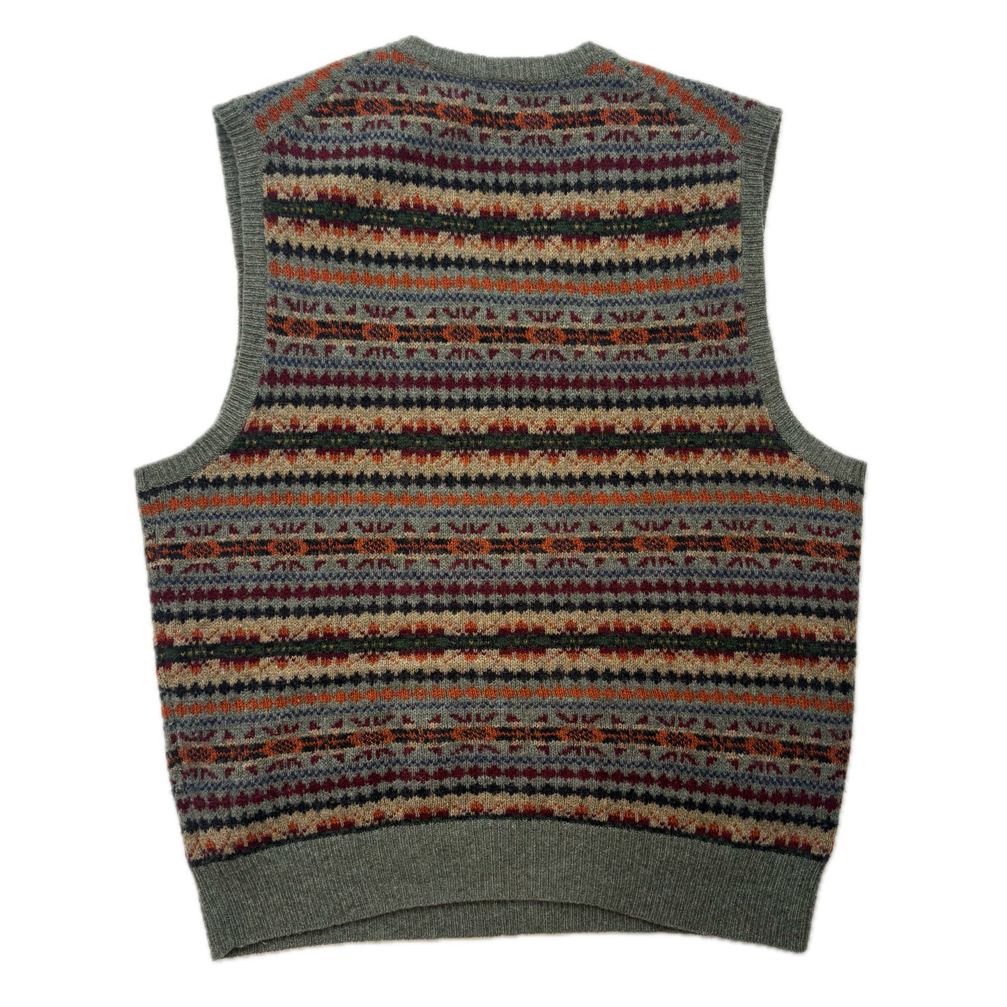 Polo Ralph Lauren Green Fairisle Vest (Lambswool) - M