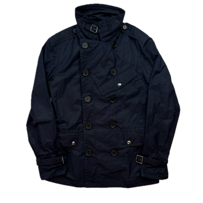 Polo Ralph Lauren Navy Utility Double Breasted Rain Mac Coat - S