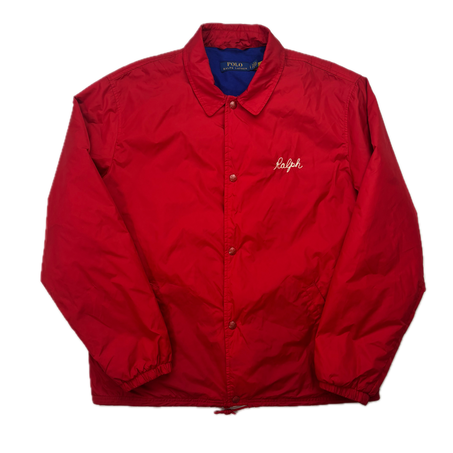 Polo Ralph Lauren Red NY State Champs Coach Jacket - L
