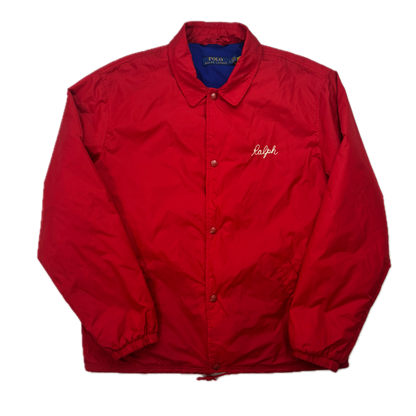Polo Ralph Lauren Red NY State Champs Coach Jacket - L