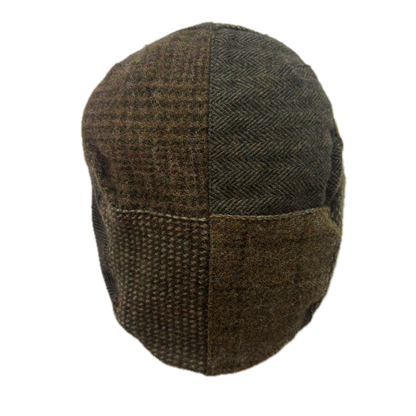 Polo Ralph Lauren Patchwork Tweed Flat Cap Newsboy Hat - S/M