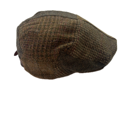 Polo Ralph Lauren Patchwork Tweed Flat Cap Newsboy Hat - S/M