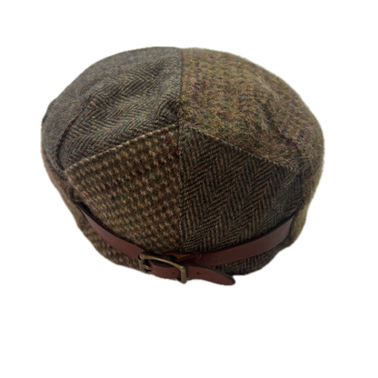 Polo Ralph Lauren Patchwork Tweed Flat Cap Newsboy Hat - S/M