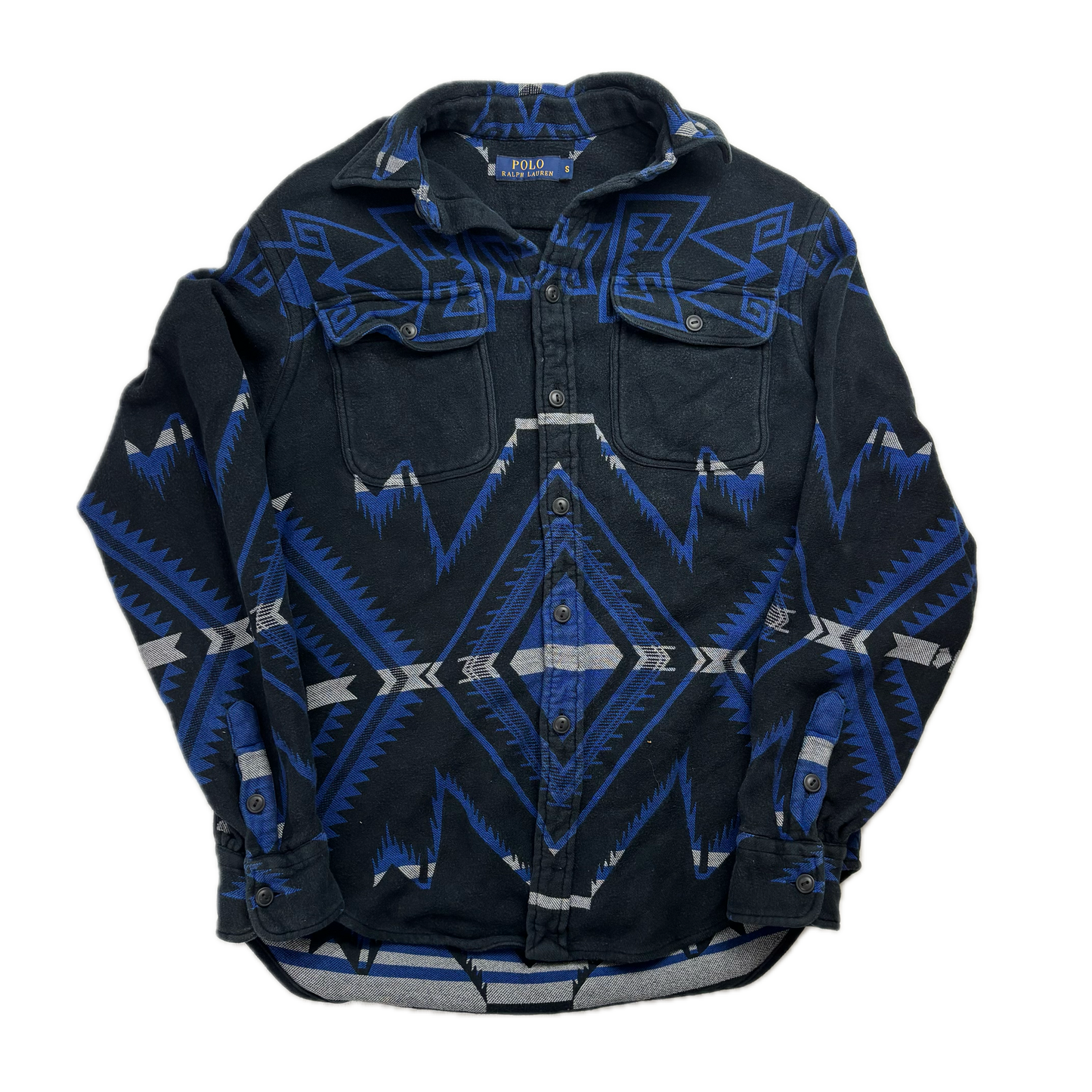 Polo Ralph Lauren Navy Aztec Beacon Shirt - S