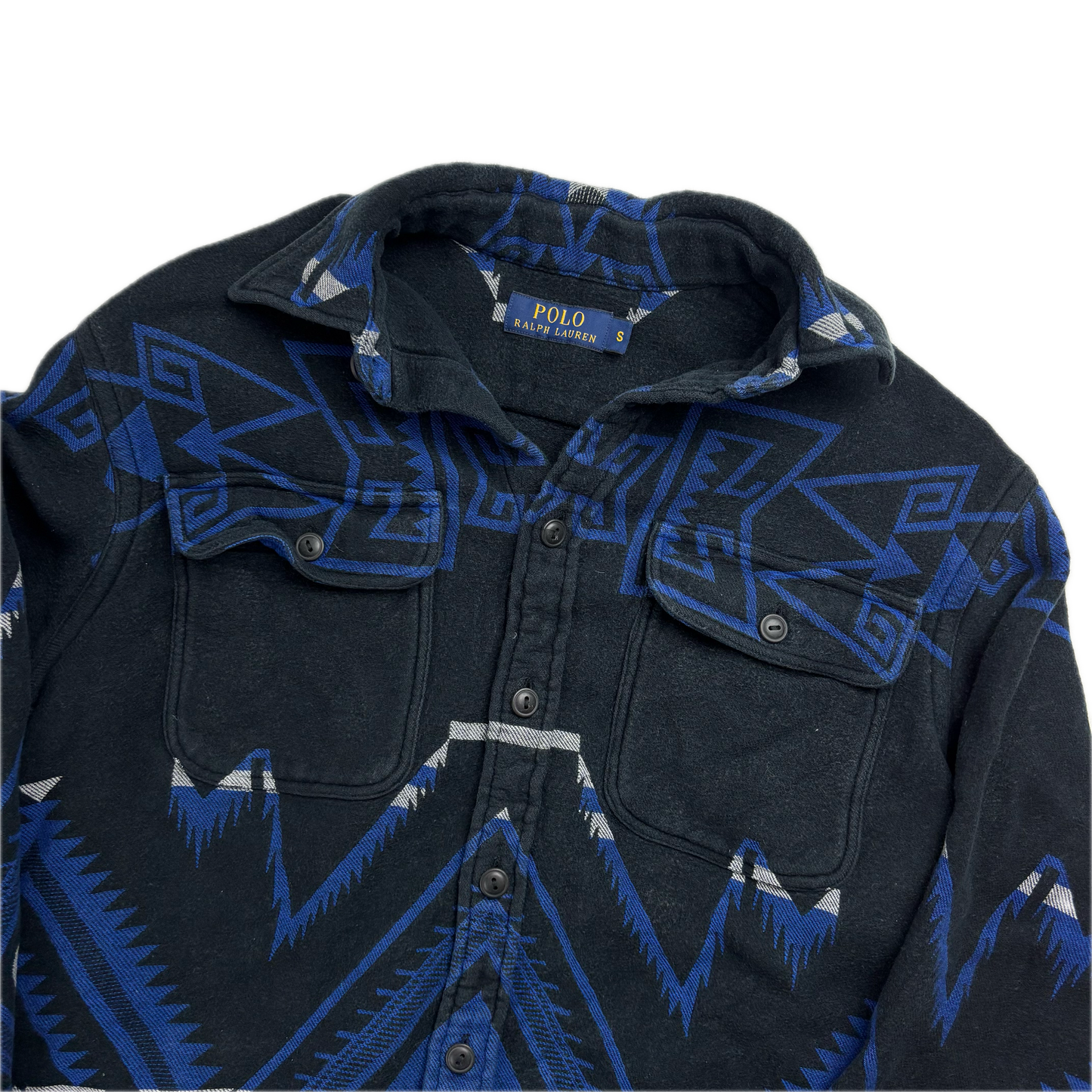 Polo Ralph Lauren Navy Aztec Beacon Shirt - S