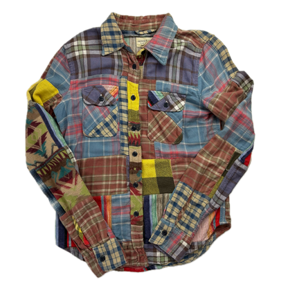 Denim & Supply Patchwork Aztec Check Shirt - XS